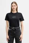 Calvin Klein Jeans t-shirt damski bawełniany czarny LV047F831G
