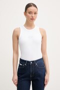 Calvin Klein Jeans top damski z bawełną beżowy LV047F239G