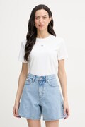 Calvin Klein Jeans T-shirt damski bawełniany beżowy LV047F227G