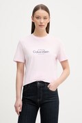 Calvin Klein Jeans T-shirt damski bawełniany różowy LV047F810G