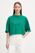 Calvin Klein Jeans T-shirt damski bawełniany zielony LV047F813G