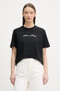 Calvin Klein Jeans T-shirt damski bawełniany czarny LV047F820G