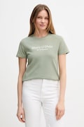 Памучна тениска Marc O'Polo дамска в зелено 5000013298