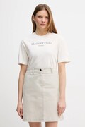 Marc O'Polo t-shirt bawełniany damski kolor beżowy 5000013306