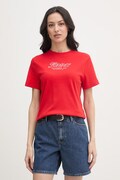 Tommy Hilfiger t-shirt damski bawełniany SUMMER czerwony WW0WW48707