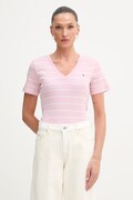 Tommy Hilfiger tričko dámske bavlnené ružové WW0WW40584