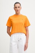 Tommy Hilfiger női pamut póló narancssárga WW0WW49646