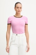 Iceberg t-shirt damski kolor różowy F071 6302