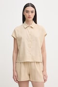 Gaudi koszula damska beżowa gładka 611BD45024