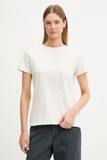 Guess T-shirt damski bawełniany z elastanem ROMY beżowy V6GI12 K3325