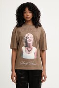 Guess футболка оверсайз жіноча бавовняна MARILYN MONROE коричнева W6BI52 K6659