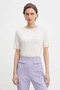 Patrizia Pepe t-shirt damski z lyocellem beżowy 2M4542 J419