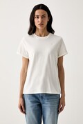 U.S. Polo Assn. tričko dámske bavlnené CREW NECK béžové WUP0634