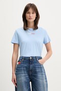 Tommy Jeans T-shirt damski bawełniany niebieski DW0DW22277