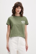 Tommy Jeans T-shirt γυναικείο βαμβακερό πράσινο DW0DW22310