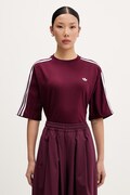 adidas Originals t-shirt γυναικείος βαμβακερός με ελαστάν μπορντό KY5092