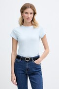 Tommy Hilfiger tricou basic pentru femei, din bumbac albastru WW0WW48702