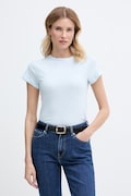 Tommy Hilfiger basic tričko dámské bavlněné modré WW0WW48702