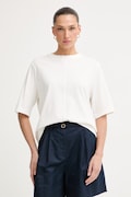 Tommy Hilfiger tričko dámske bavlnené béžové WW0WW50826