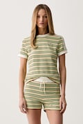 adidas Originals T-shirt damski z wiskozą żółty KY8117