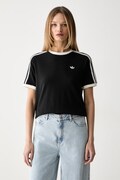 adidas Originals tričko dámské bavlněné s elastanem černé KY8127