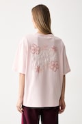 adidas Originals T-shirt damski bawełniany różowy KY8143