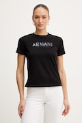 Памучна тениска Armani Exchange дамска в черно XW002340 AF10358