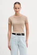 HUGO crop top damski beżowy 50568725
