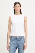 Levi's top dámsky s bavlnou SL BOATNECK biely 005IZ