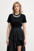 Karl Lagerfeld tričko ženské bavlněné černé B2W17017