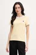 Karl Lagerfeld tricou pentru femei, din bumbac IKON galben B2W17026