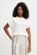 Karl Lagerfeld t-shirt Γυναικείο βαμβακερό μπεζ B2W17020