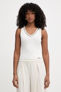 Karl Lagerfeld top damski z wiskozy beżowy B2W44008