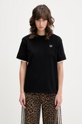 Fred Perry t-shirt bawełniany damski kolor czarny G2167