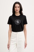 Karl Lagerfeld t-shirt damski bawełniany IKON czarny B2W17025
