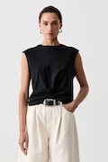 Levi's top damski bawełniany TWISTED FEMME SS czarny 005JP