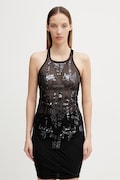 Rick Owens Lilies блузка на бретельках жіноча Basic чорна з паєтками LI01F7101.TUSM21