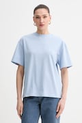 La Mania t-shirt oversize damski bawełniany CARENA niebieski CARENA