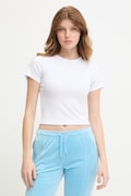 Juicy Couture t-shirt damski z modalu JC BABY TEE biały JCWCT126317