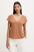 Morgan tricou basic pentru femei, cu vâscoză maro DIANA