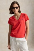 Polo Ralph Lauren basic tričko dámske bavlnené červené 211B14611