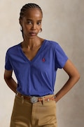 Polo Ralph Lauren T-shirt basic damski bawełniany niebieski 211B14611