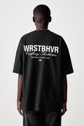WRSTBHVR Studio V13 majica od pamuka za žene crna U1026TT.3440