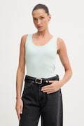 United Colors of Benetton top damski bawełniany zielony 3GA8DH018