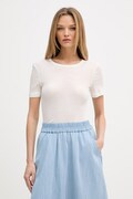 Sisley tricou pentru femei din bumbac alb 3QNXL109E
