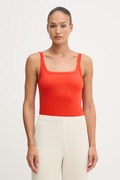 United Colors of Benetton top pentru femei din bumbac roșu 39JSDH01F