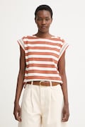 United Colors of Benetton топ жіночий бавовняний з еластаном коричневий 39VWD10D2