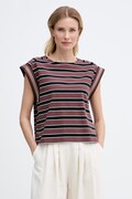 United Colors of Benetton top pentru femei din bumbac cu elastan maro 39VWD10D2