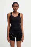 MM6 Maison Margiela top za žene od pamuka s elastanom crni MKD200040
