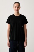 U.S. Polo Assn. T-shirt damski bawełniany Crew Neck Pocket czarny WUP1576